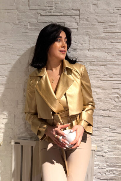 İNDİRİM 8 altin rengi ceket modelleri