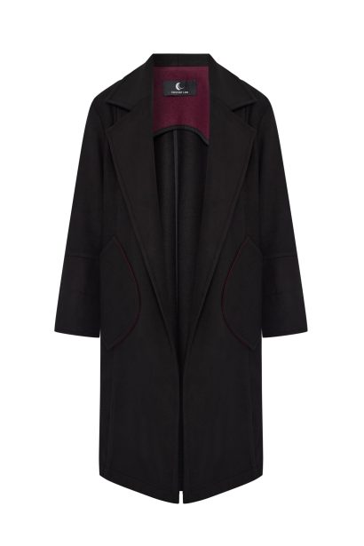 basic uzun siyah kaban modelleri