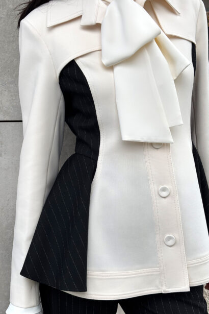 cizgili kadin ceket modelleri